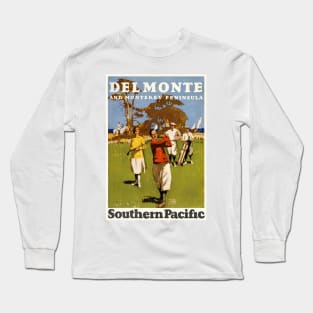 Del Monte and Monterey Peninsula Vintage Poster 1927 Long Sleeve T-Shirt